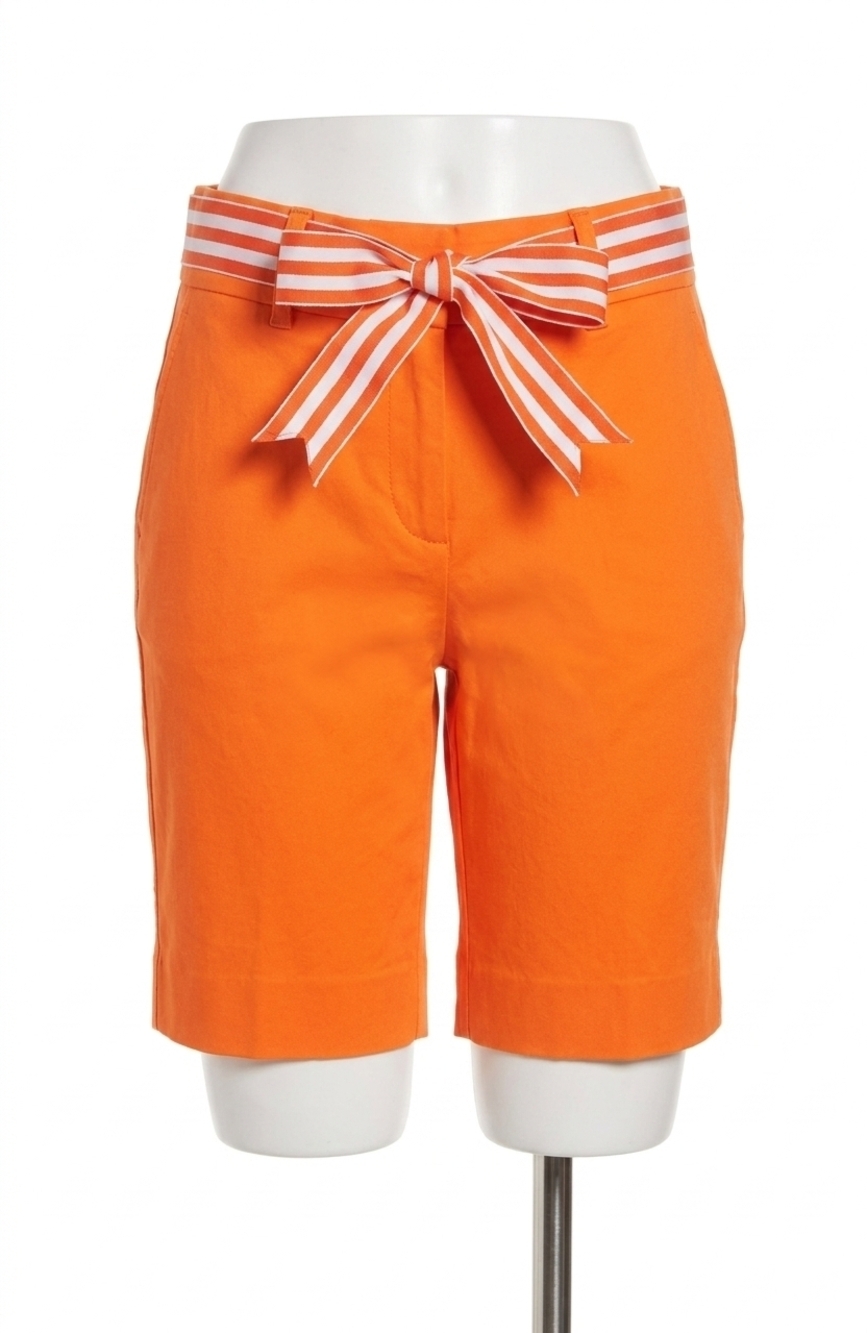 NEW GRETCHEN SCOTT gripeless bermuda short in orange